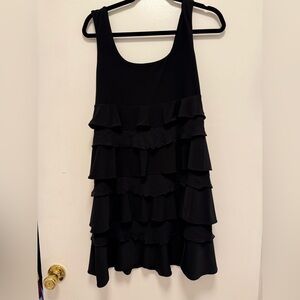 Nine West dress ruffled tiered sleeveless Dress EUC